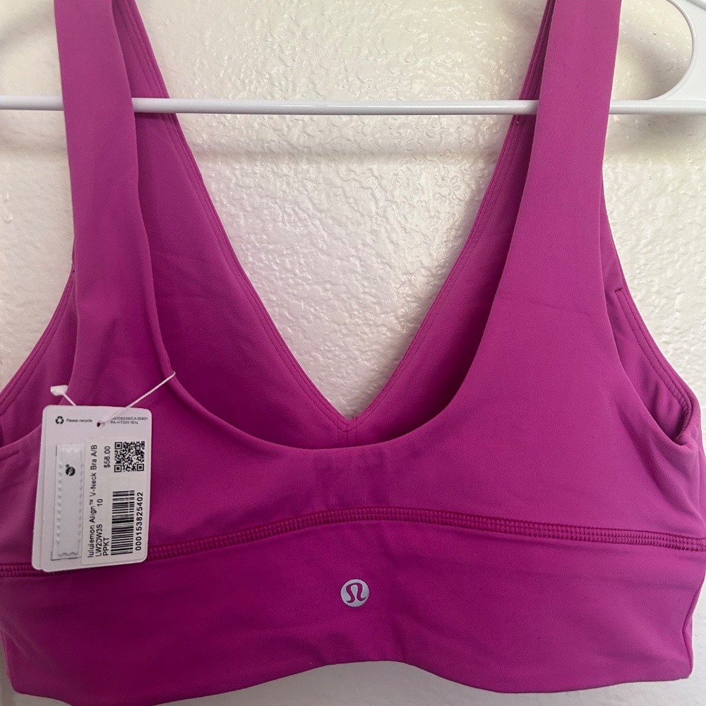 Lululemon Align V-neck bra size 10 NWT - Picture 6 of 7